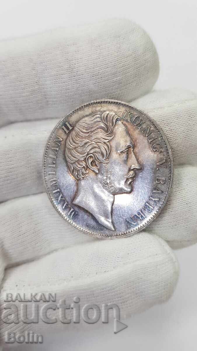 Monedă rară de argint Taler Bavaria Germania 1855 cu preț € 200.00 | 391.17 BGN Monedă rară de argint Taler Bavaria Germania 1855 cu preț € 200.00 | 391.17 BGN