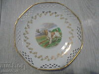 № 8215 Old Porcelain Plate / Panel - Schwarzenhammer