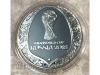 Monedă medalie Campionatul Mondial de Fotbal 2018 Rusia Argint !