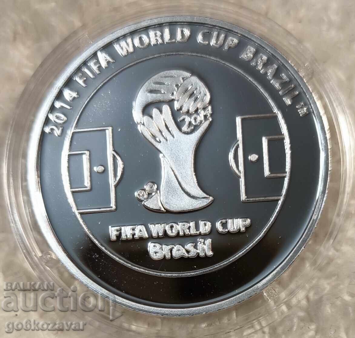 Coin Medal World Cup 2014 Silver! with price € 9.71 | 18.99 BGN Coin Medal World Cup 2014 Silver! with price € 9.71 | 18.99 BGN