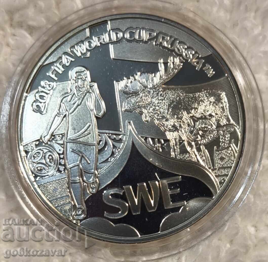 Monedă Medalie Campionatul Mondial de Fotbal 2018 Argint ! cu preț € 10.00 | 19.56 BGN