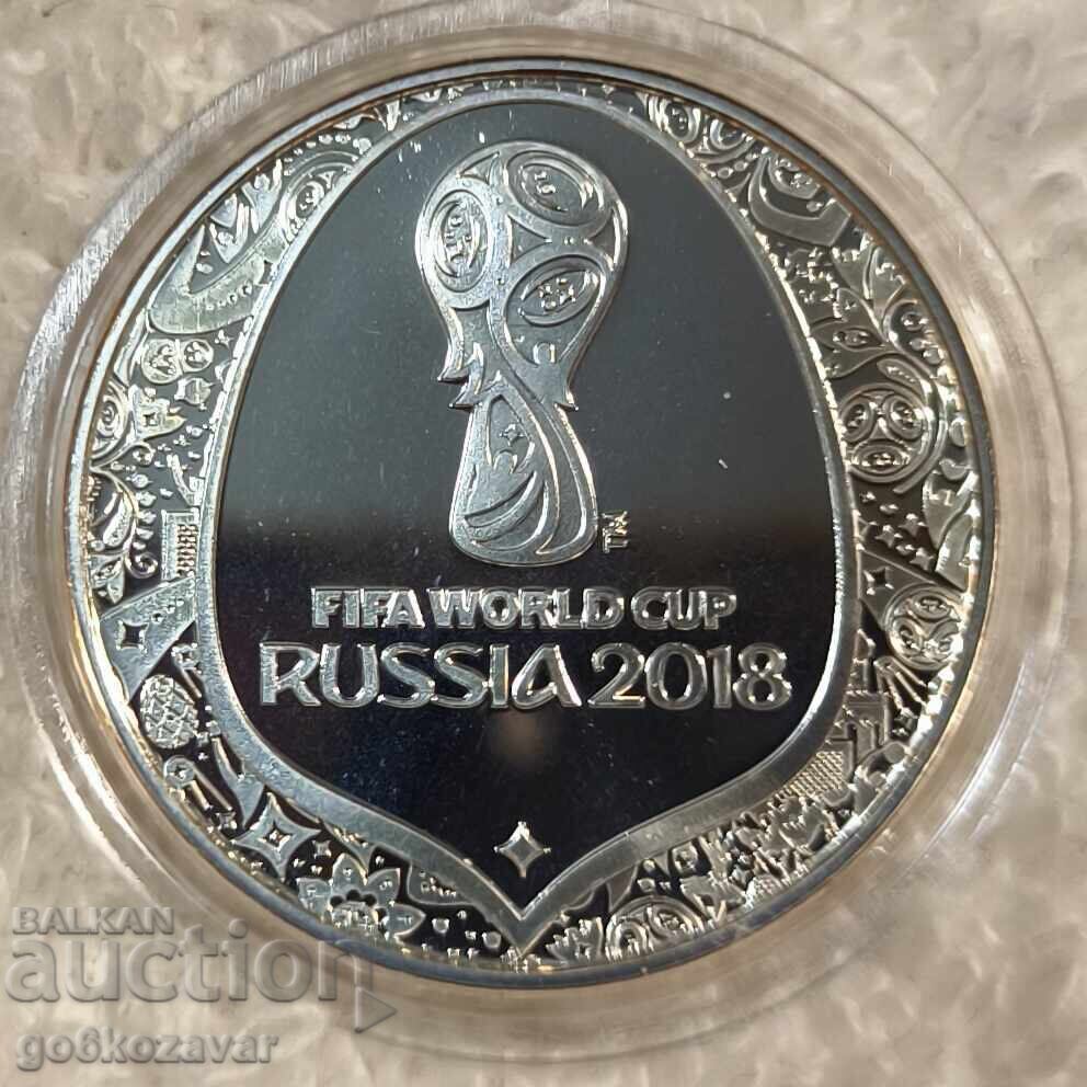 Monedă Medalie Campionatul Mondial de Fotbal 2018 Argint !
