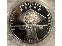 Монета Медал Световно По футбол 2014г Сребро !