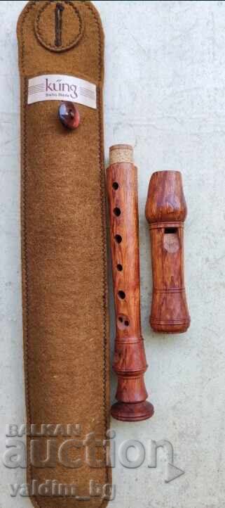 Оригинален швейцарски рекордер (блок флейта) KUNG. - 6