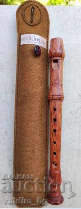 Оригинален швейцарски рекордер (блок флейта) KUNG.