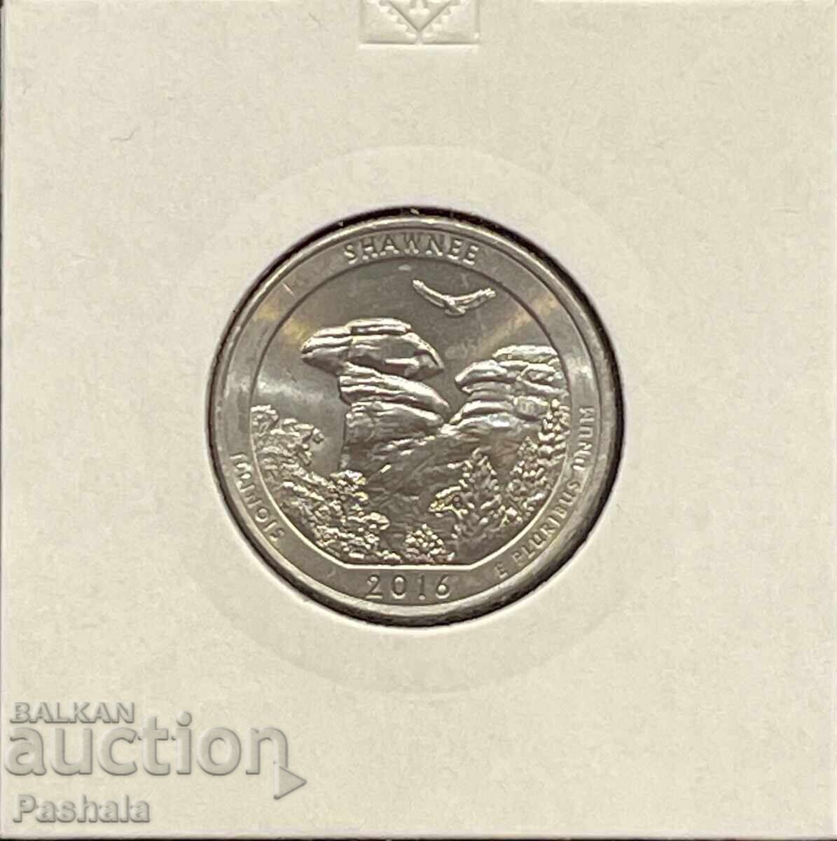 ΗΠΑ 25 σεντ 2016 SHAWNEE ΗΠΑ 25 σεντ 2016 SHAWNEE