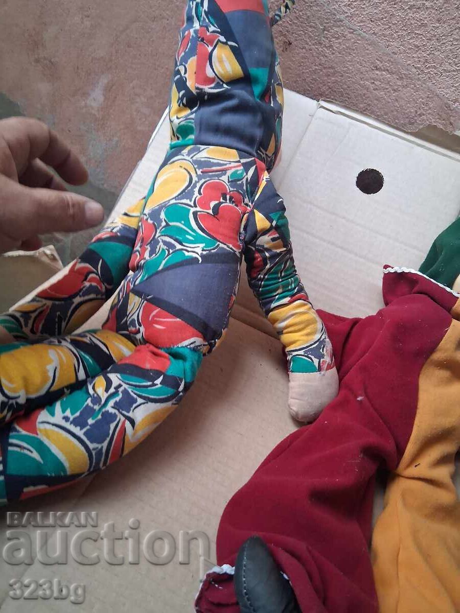 Auction Harlequin Clown Dolls 70s Auction Harlequin Clown Dolls 70s