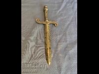 Old bronze letter opener