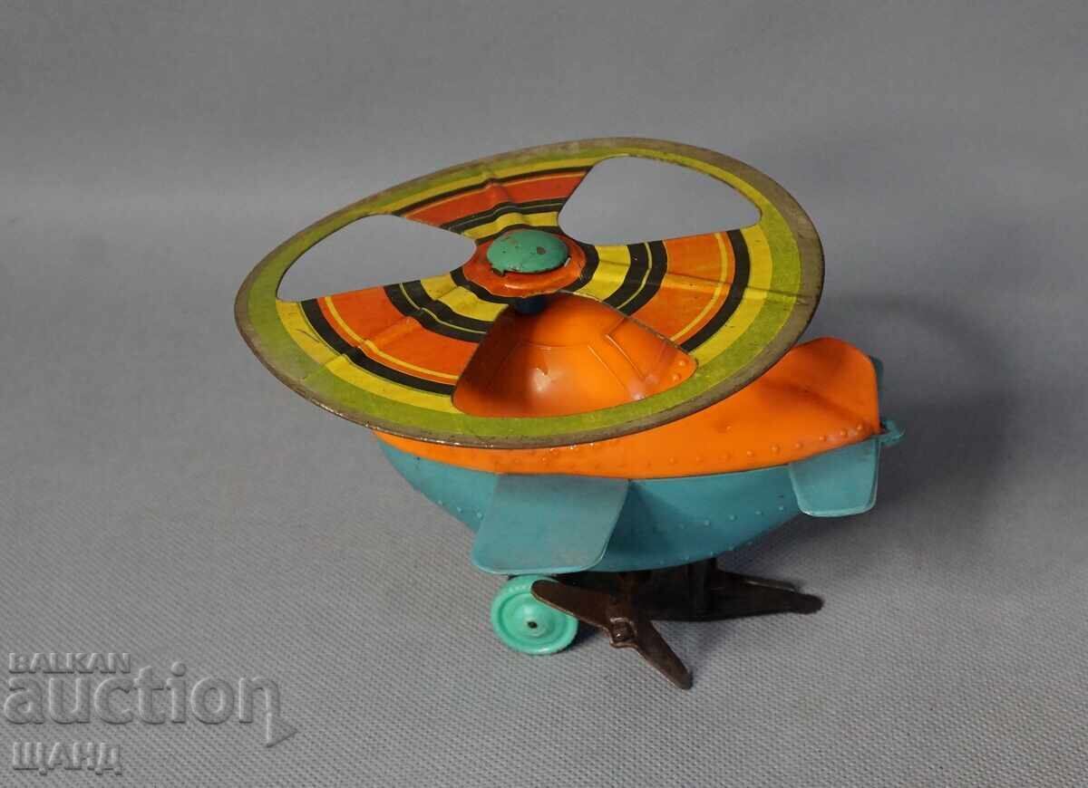 Auction  Old Russian plastic mechanical toy helicopter model
