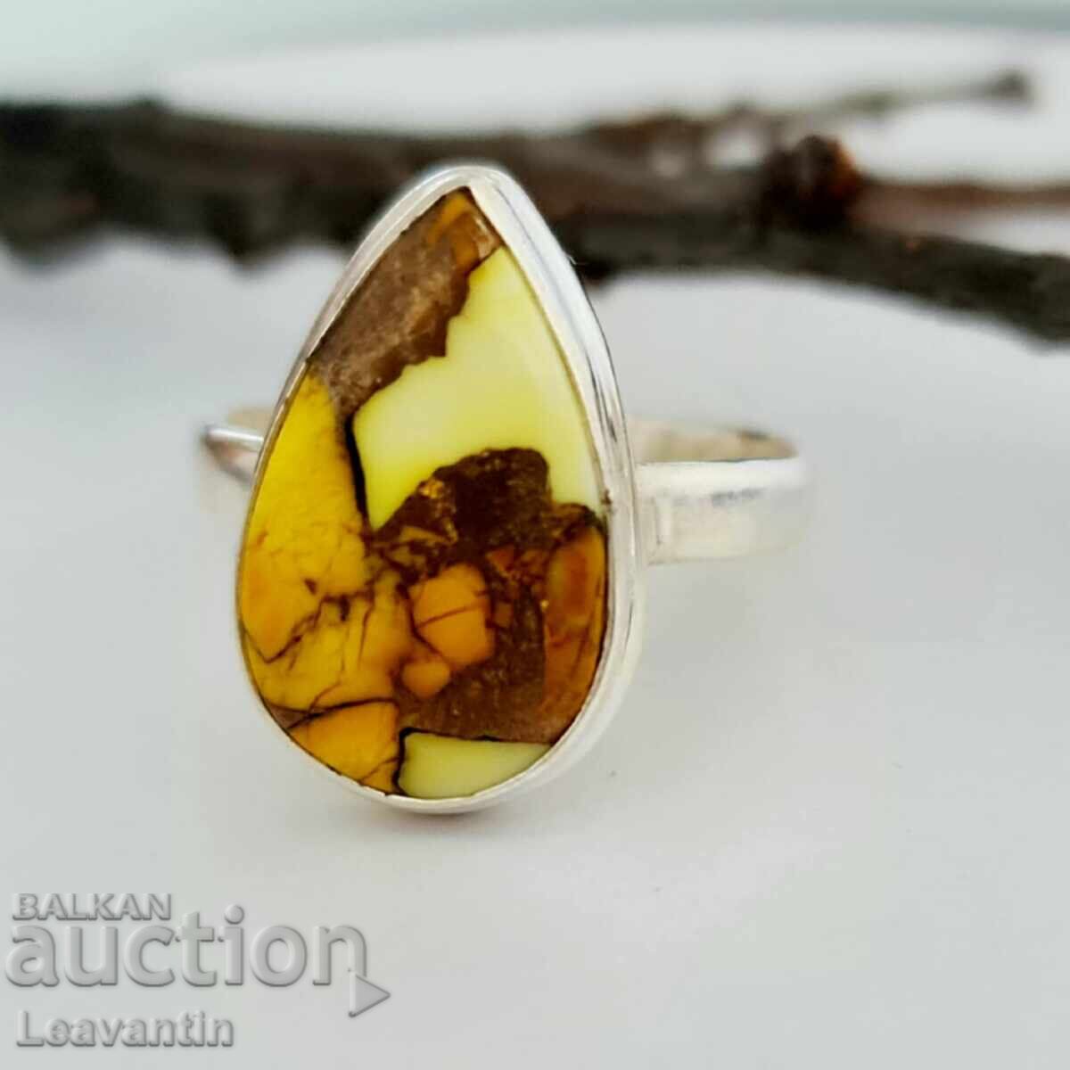 Auction  Silver set with Honey Dahlia Turquoise