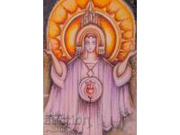 Margarita Petrova, gouache / pastel abstract painting