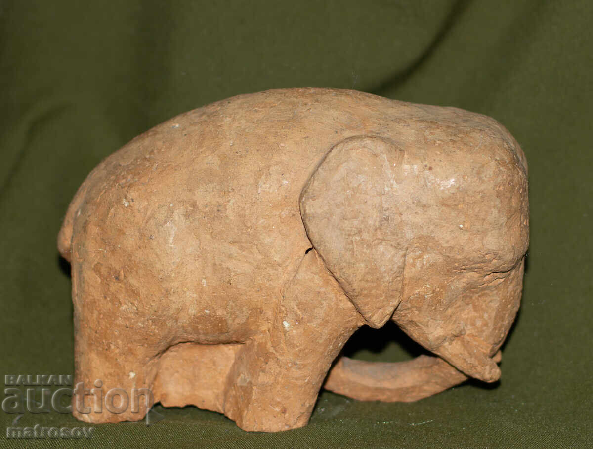 Διακοσμητικό κεραμικό ειδώλιο ελέφαντα - 5