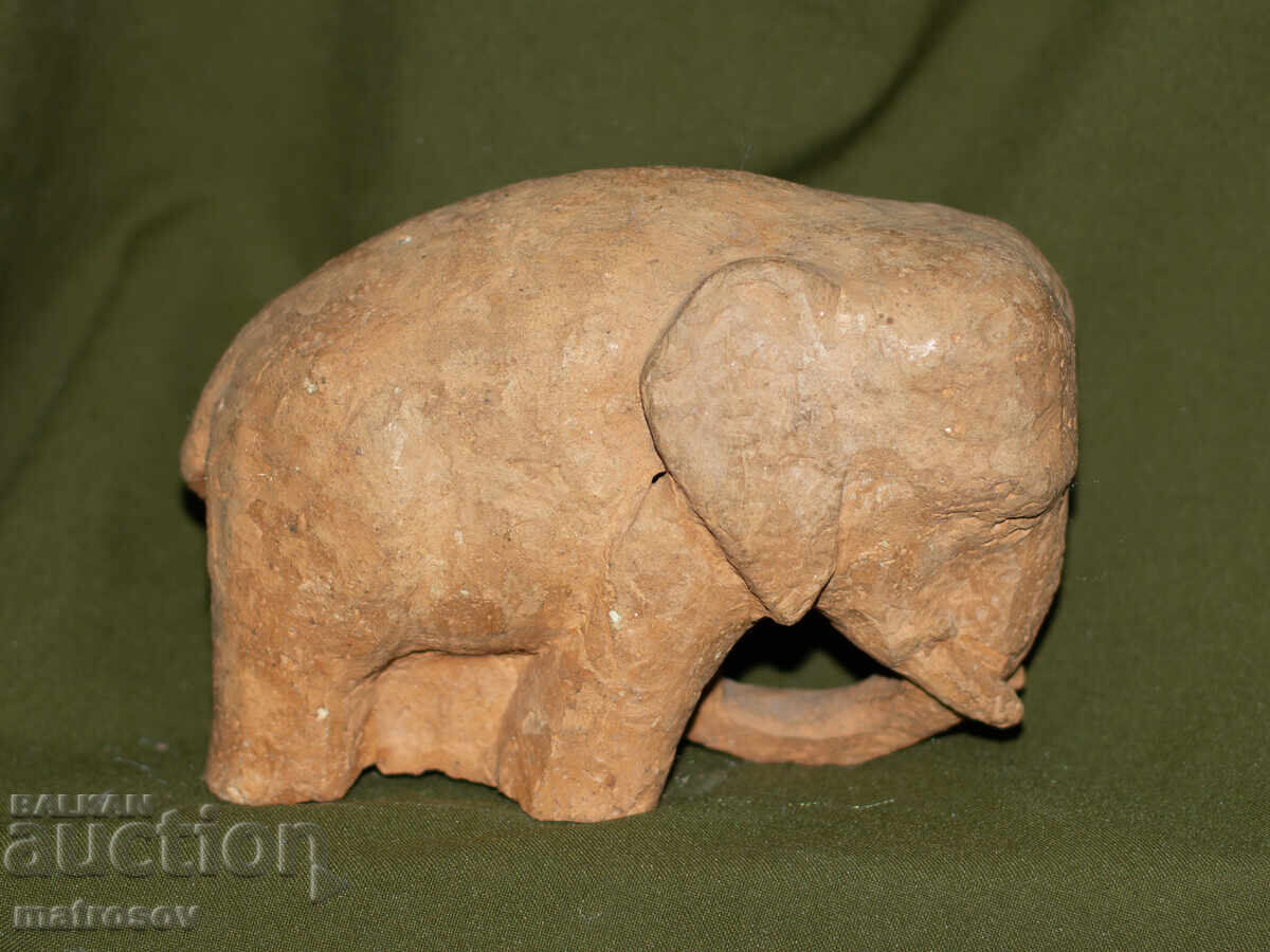 Διακοσμητικό κεραμικό ειδώλιο ελέφαντα - 6