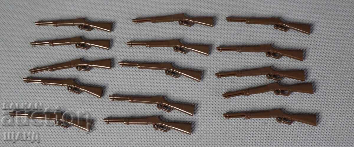 Playmobil Old Plastic Toys Figures Guns Lot 15 pcs with price 10.00 BGN | € 5.11