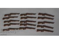 Playmobil Παλιά πλαστικά παιχνίδια φιγούρες τουφέκια παρτίδα 15 τμχ