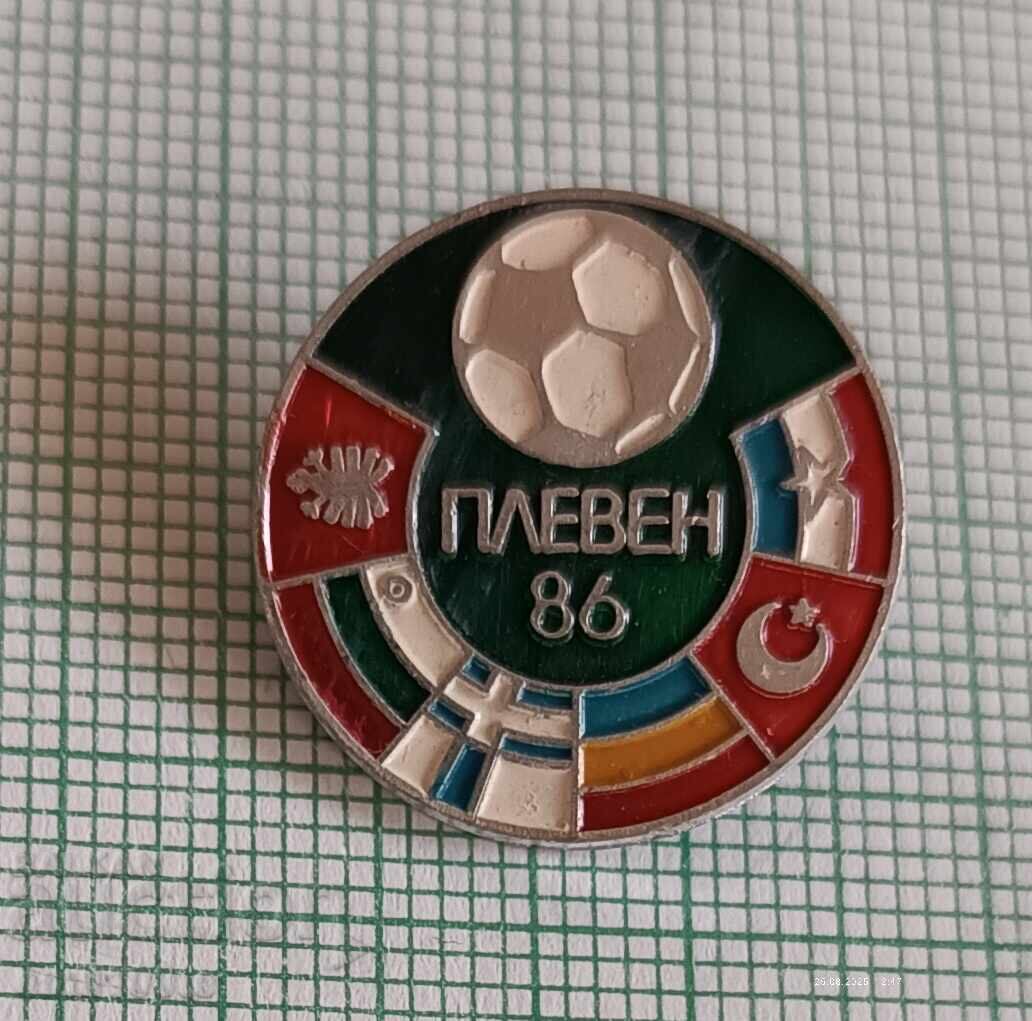 Значка- Балканиада футбол Плевен 86 Значка- Балканиада футбол Плевен 86