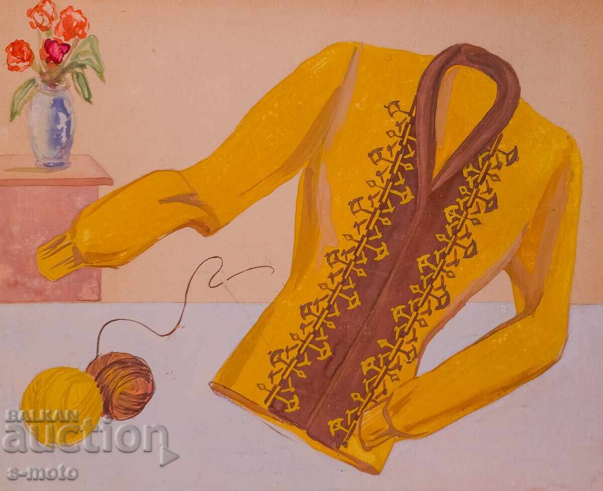 Παλιά ζωγραφική γκουάς με τιμή 150.00 BGN | € 76.69