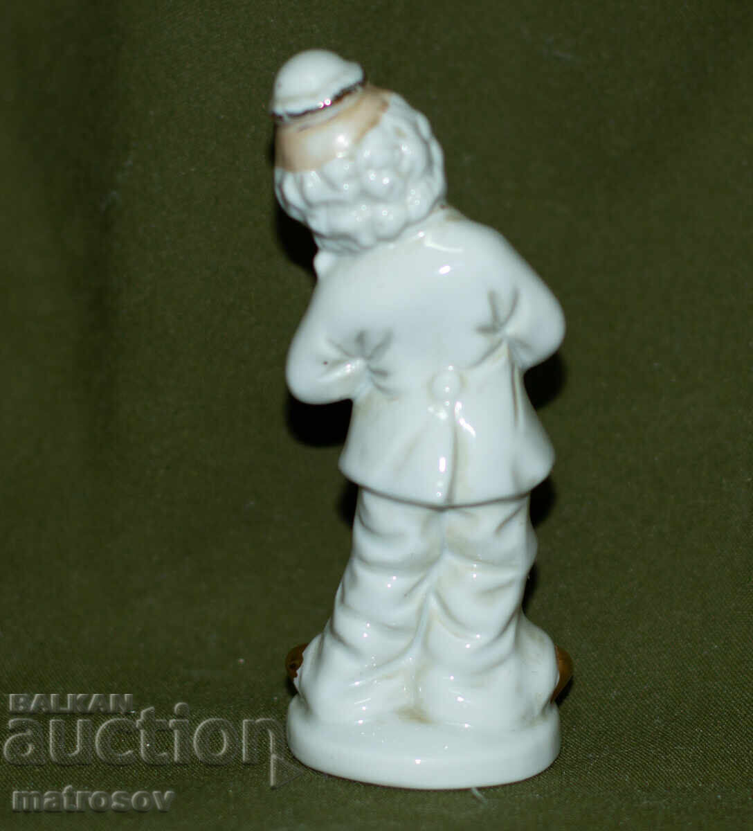 Παλιά διακοσμητική πορσελάνινη φιγούρα κλόουν με βιολί - 5