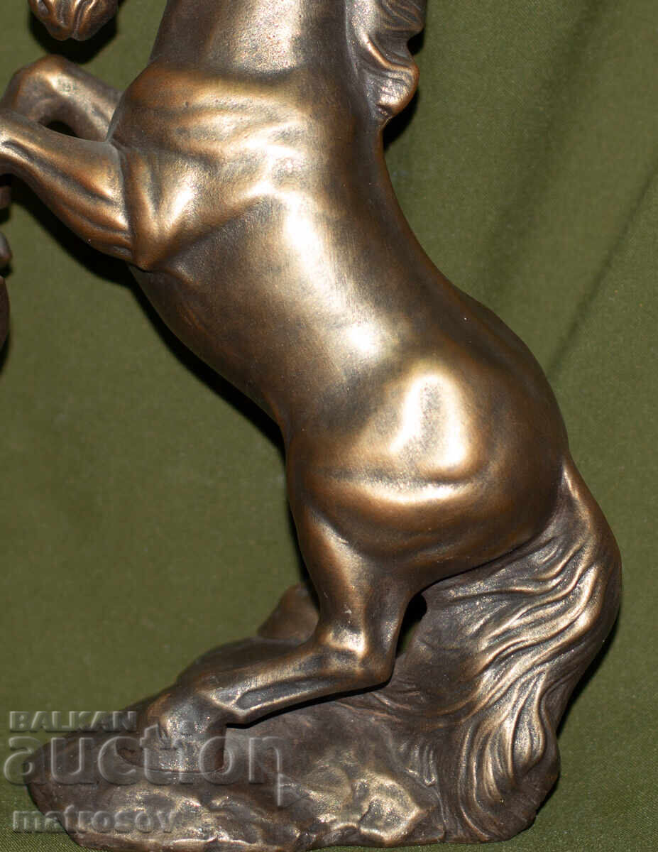 Αυθεντική διακοσμητική κεραμική φιγούρα αλόγου, υπογεγραμμένη - 5