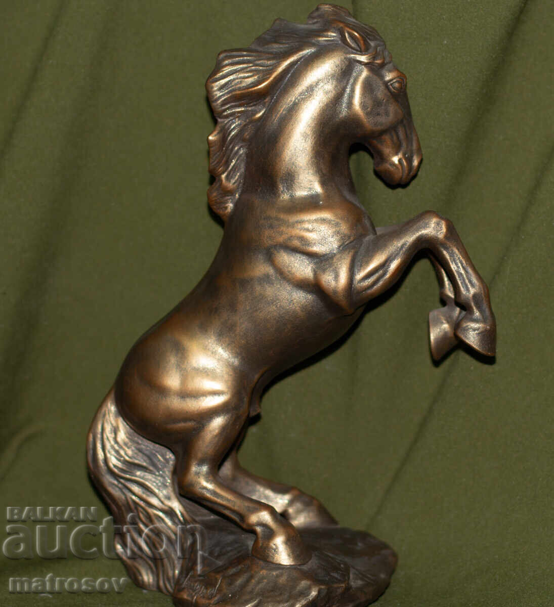 Αυθεντική διακοσμητική κεραμική φιγούρα αλόγου, υπογεγραμμένη - 7