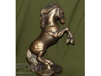 Statuetă ceramică decorativă de autor, cal, semnată