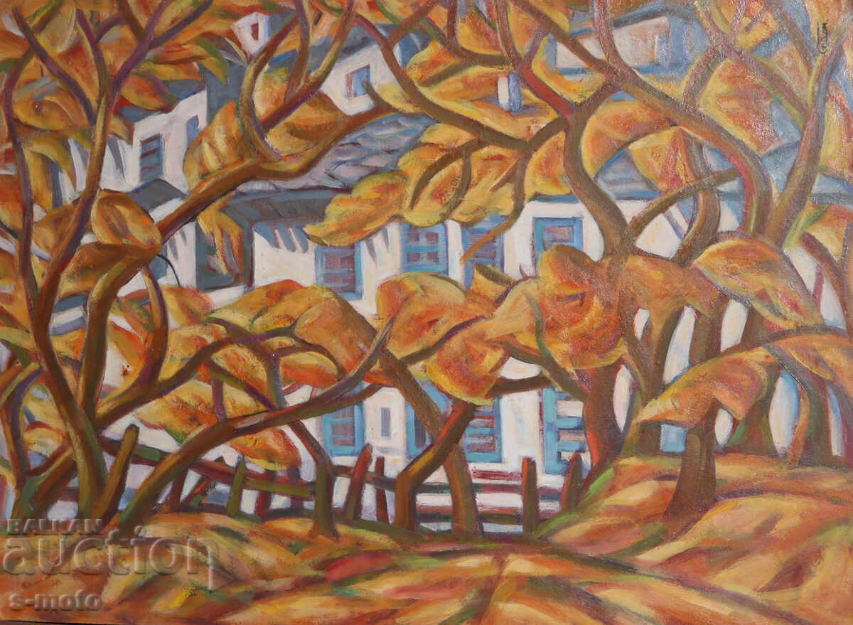 Στογιάν Ντομούστσιεφ (1935 - 2021) ελαιογραφία τοπίο με τιμή 1200.00 BGN | € 613.55