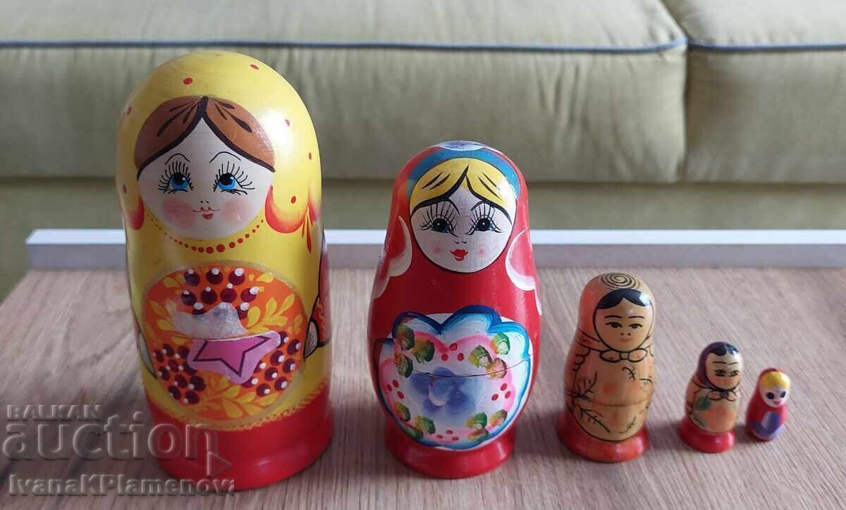 Matryoshka dolls, 5 pieces, for connoisseurs