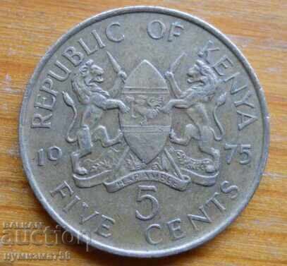 5 cenți 1975 - Kenya