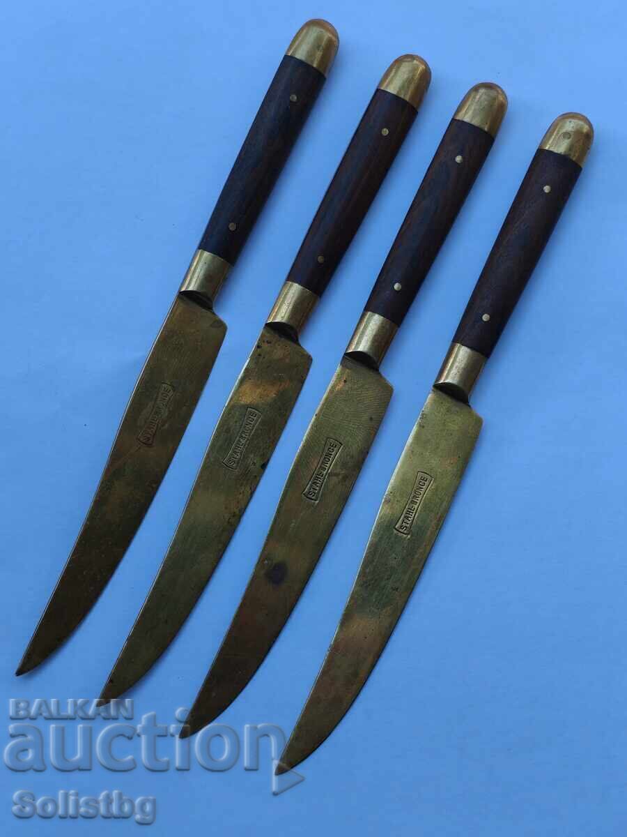 Αντίκες χάλκινα μαχαίρια φρούτων STAHL BRONCE, Γερμανία με τιμή € 56.24 | 110.00 BGN Αντίκες χάλκινα μαχαίρια φρούτων STAHL BRONCE, Γερμανία με τιμή € 56.24 | 110.00 BGN