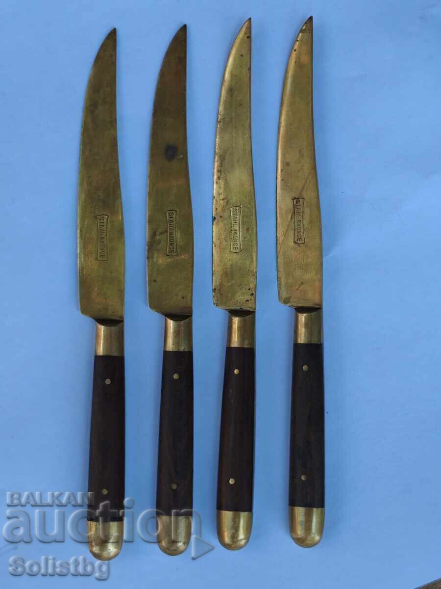 Αντίκες χάλκινα μαχαίρια φρούτων STAHL BRONCE, Γερμανία - 5 Αντίκες χάλκινα μαχαίρια φρούτων STAHL BRONCE, Γερμανία - 5