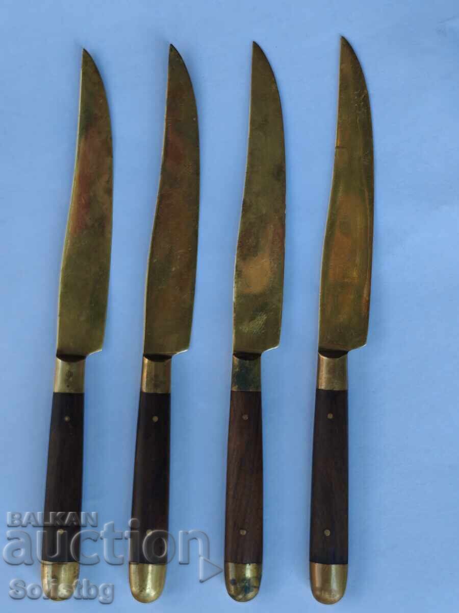 Винтидж бронзови ножчета за плодове STAHL BRONCE, Германия. - 6