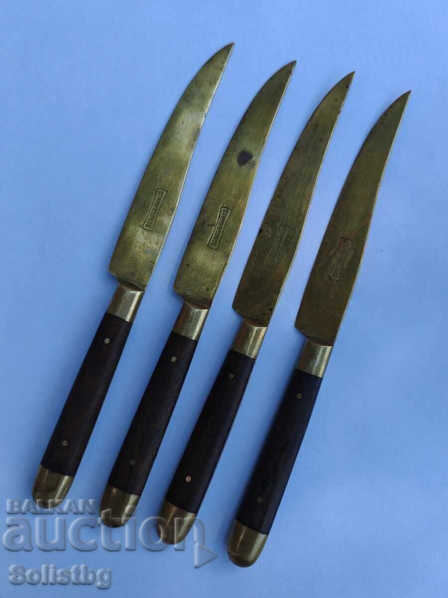 Αντίκες χάλκινα μαχαίρια φρούτων STAHL BRONCE, Γερμανία Αντίκες χάλκινα μαχαίρια φρούτων STAHL BRONCE, Γερμανία