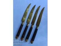 Cuțite vintage din bronz pentru fructe STAHL BRONCE, Germania