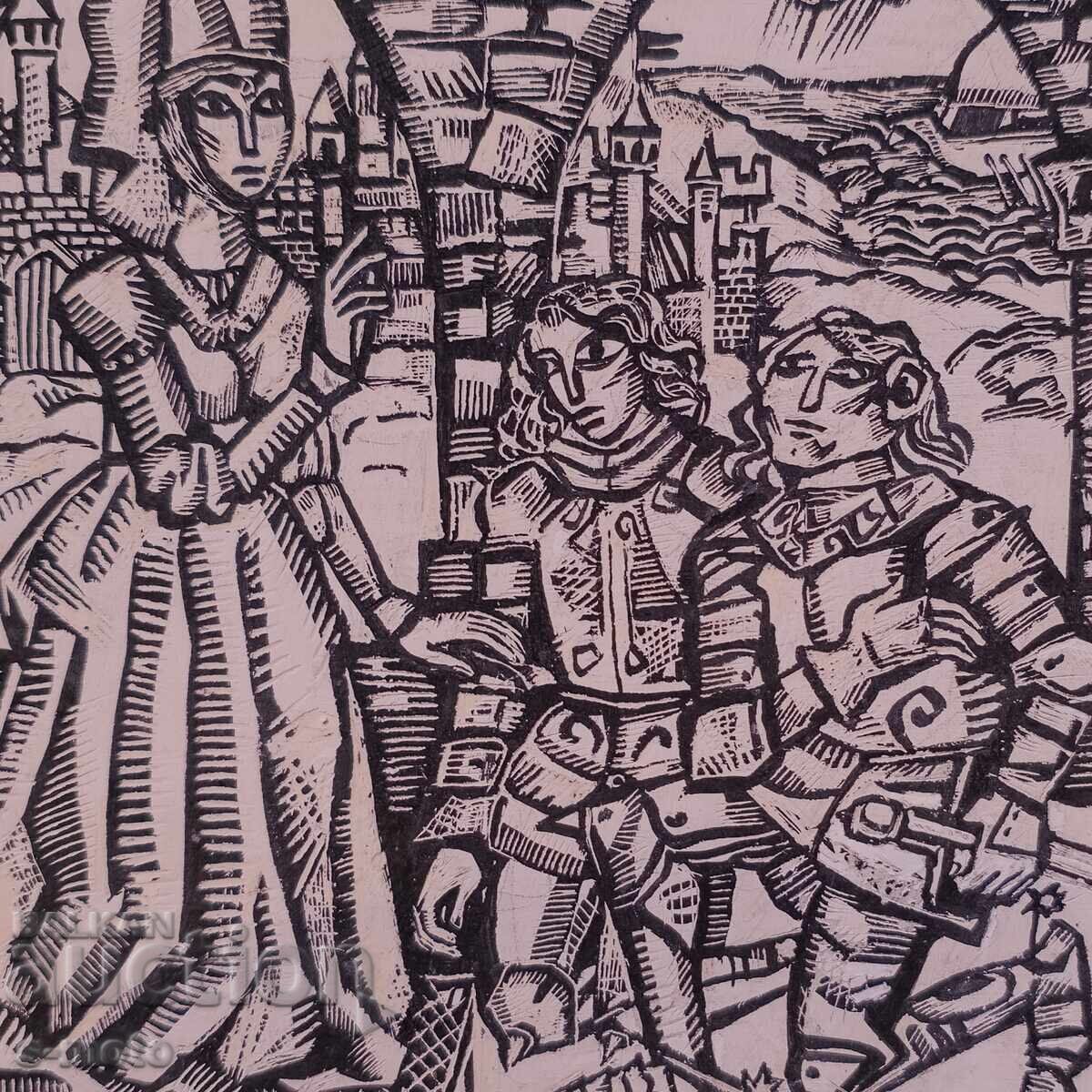 Έργο τέχνης του Ηλία Γκόσεφ με μελάνι και εικονογράφηση - 7