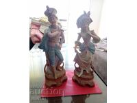 Antique Figures, Biscuit 2pcs