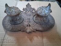 Cast iron inkwell, 20th century