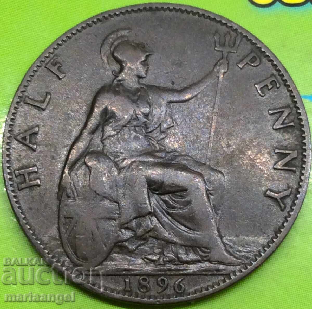 1/2 Penny 1896 Great Britain Victoria Bronze with price 11.00 BGN | € 5.62 1/2 Penny 1896 Great Britain Victoria Bronze with price 11.00 BGN | € 5.62