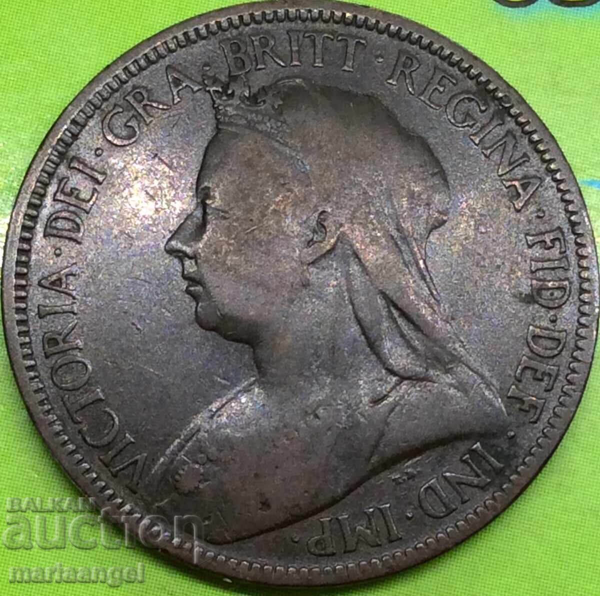 1/2 Penny 1896 Great Britain Victoria Bronze 1/2 Penny 1896 Great Britain Victoria Bronze