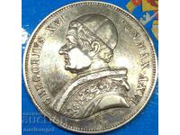 50 baiochi 1846 Vatican* Rome Gregory XVI (1831-1846) RARE