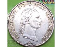 20 Kreuzer 1832 Austria for Italy M-Milan 26mm silver RARE