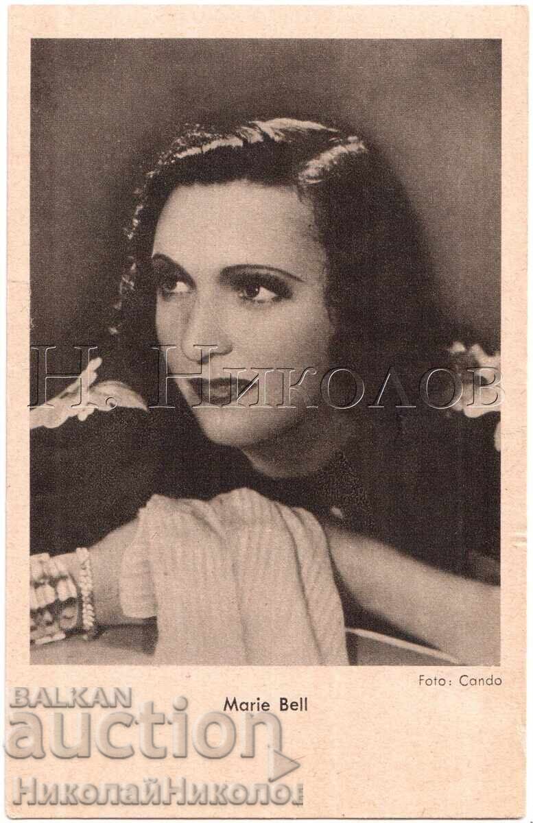 Old Movie Card Actress Marie Bell E341
