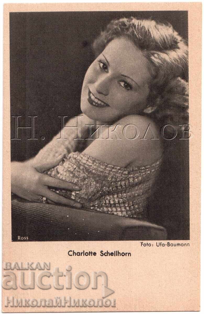 СТАРА КАРТИЧКА КИНО ФИЛМ АКТРИСА КАРЛОТЕ ШЕЛХОРН Е342