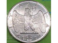 1 Lira 1941 Italy WWII Steel