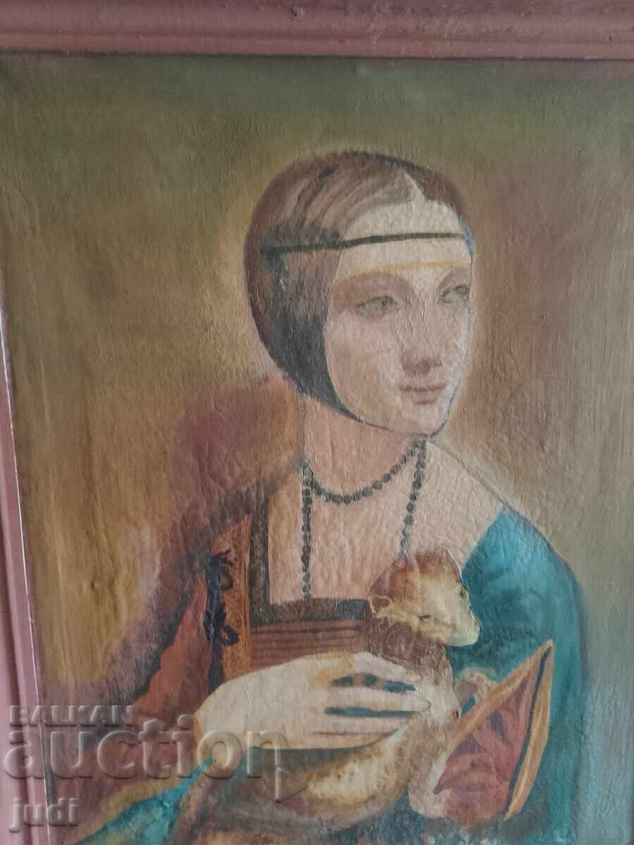 Доставка на Дамата с хермелина маслена картина платно Доставка на Дамата с хермелина маслена картина платно