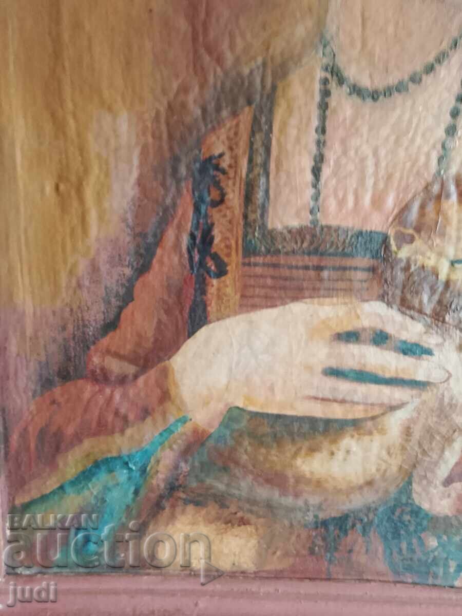 Дамата с хермелина маслена картина платно - 7 Дамата с хермелина маслена картина платно - 7