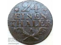1/24 thaler 1782 Brandenburg Prussia Germany billon