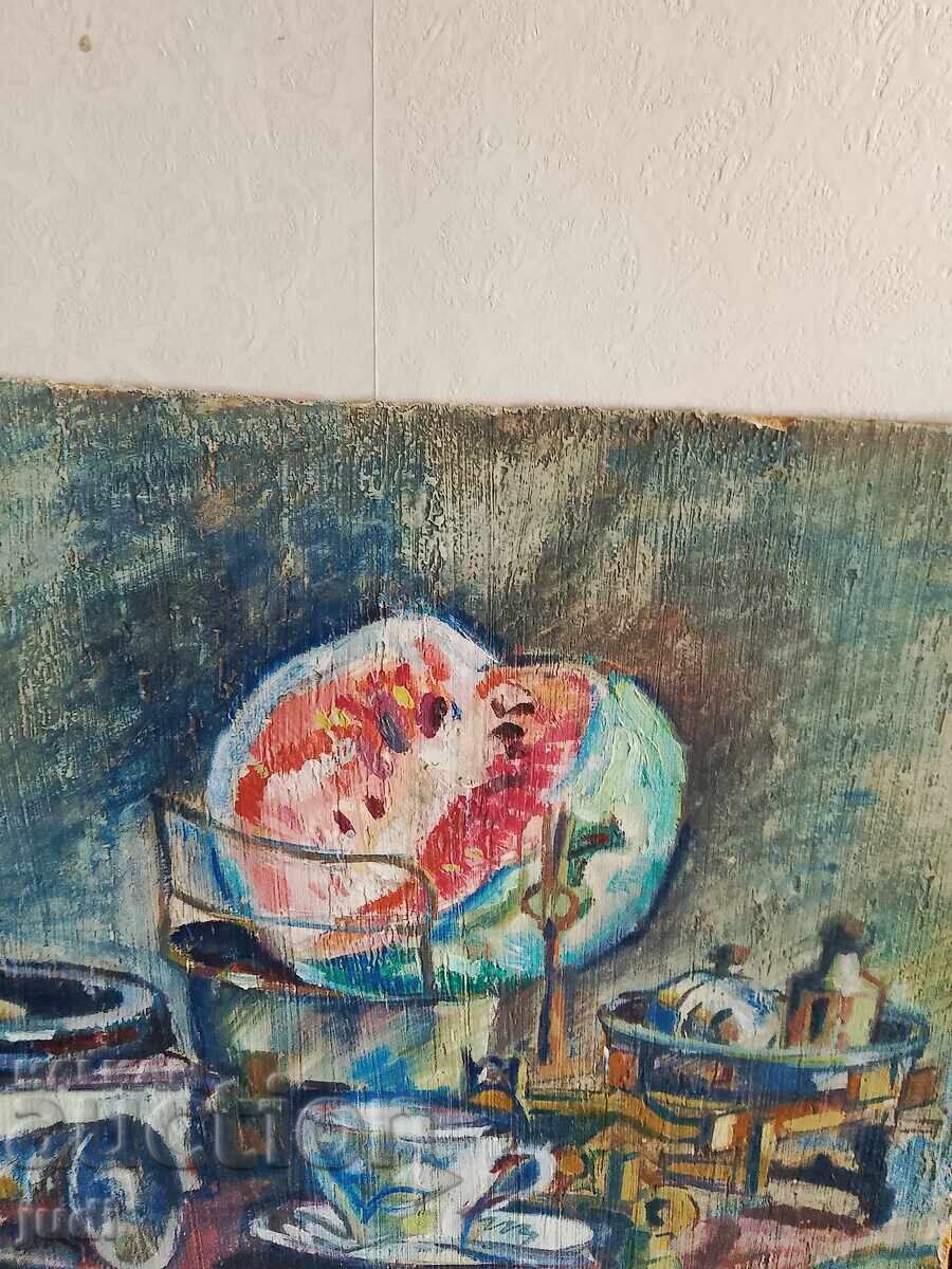 Oil painting signed D. P - 5 Oil painting signed D. P - 5