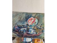 Ελαιογραφία υπογεγραμμένη Δ Π