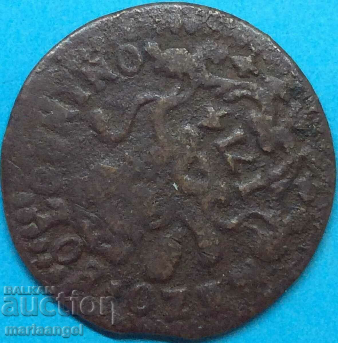 Mezzo Bologno 1714 Vatican Clement XI (1700-1721) 28mm Lion - 5