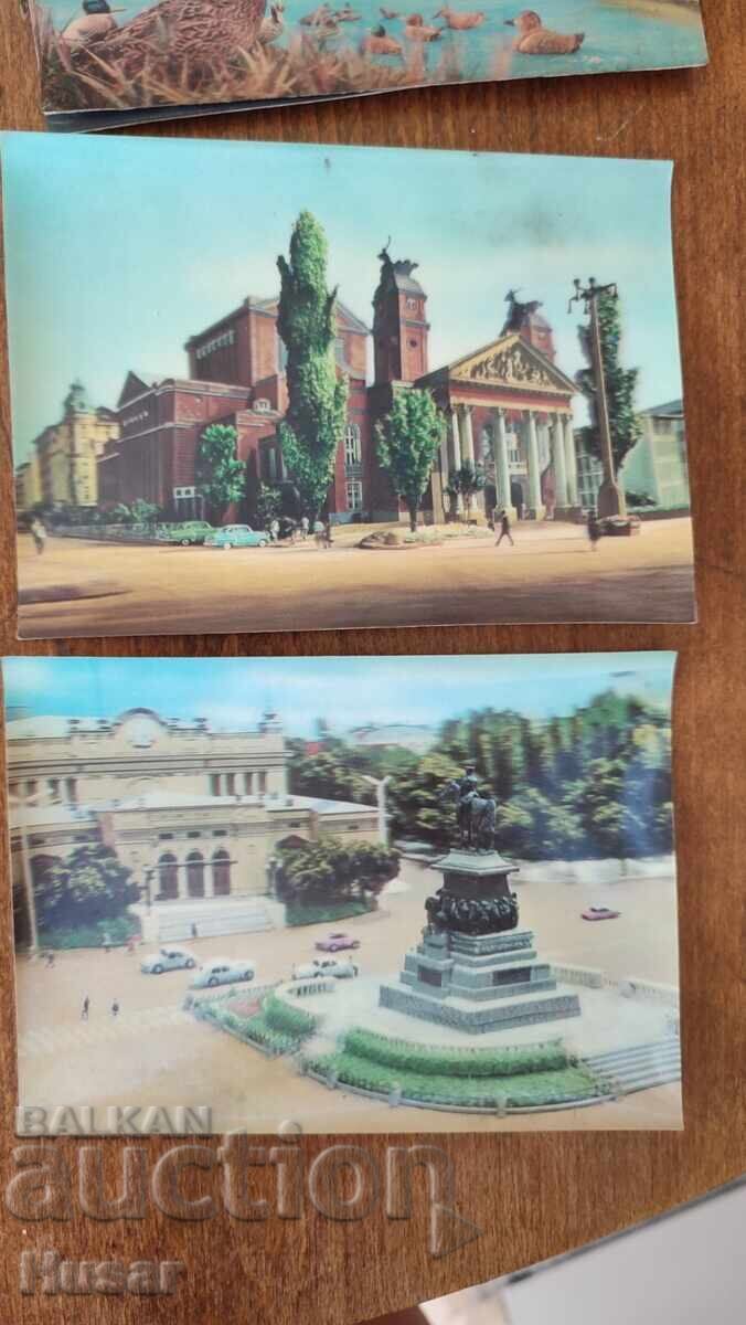 Аукцион 9 бр. стерео картички / картичка Аукцион 9 бр. стерео картички / картичка